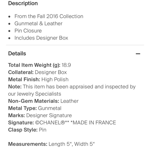 NWT Chanel brooch - Picture 4 of 6